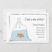 Gold Fish New Home Moving Announcement Aankondiging (Voorkant)