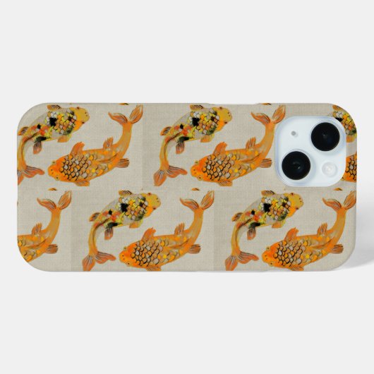Gold Fish Pond Case-Mate iPhone Case (Achterkant (horizontaal))