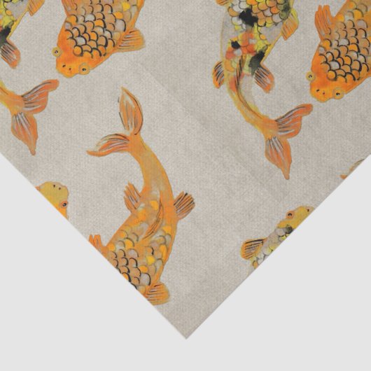 Gold Fish Pond Tissuepapier (Detail)