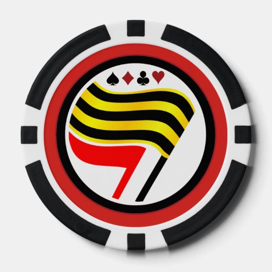 Gold Flag Poker Chips (Voorkant)