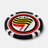 Gold Flag Poker Chips (Enkel)