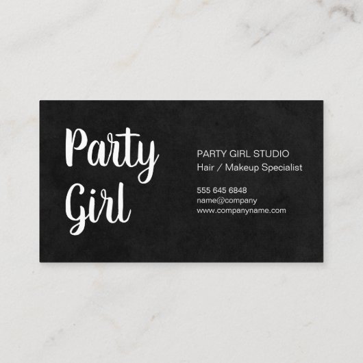 Gold Flake Pattern Salon Visitekaartje (Achterkant)