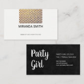 Gold Flake Pattern Salon Visitekaartje (Voorkant / Achterkant)