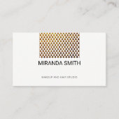 Gold Flake Pattern Salon Visitekaartje (Voorkant)