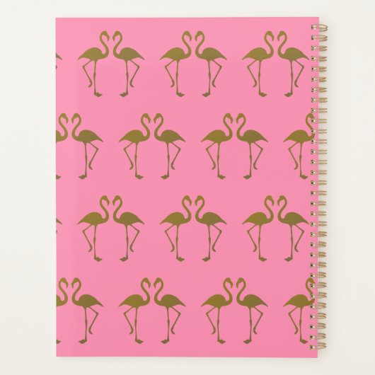 Gold Flamingo Planner (Achterkant)