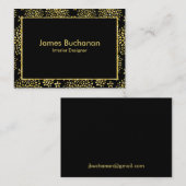 Gold Flare op zwart Visitekaartje (Voorkant / Achterkant)