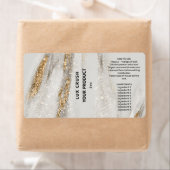 Gold Fleck White Glitter Dropper Bottle Labels (Insitu)