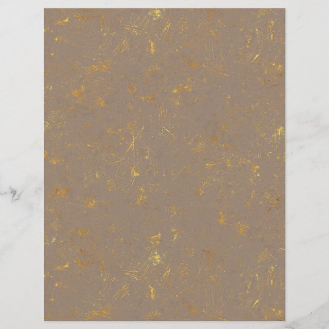 Gold Flecked Scrapbook Paper (Voorkant)