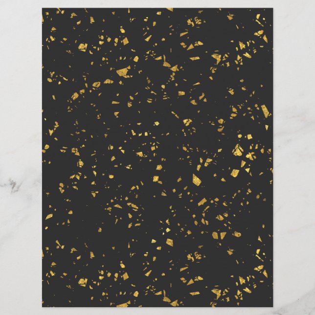 Gold Flecked Scrapbook Paper (Voorkant)