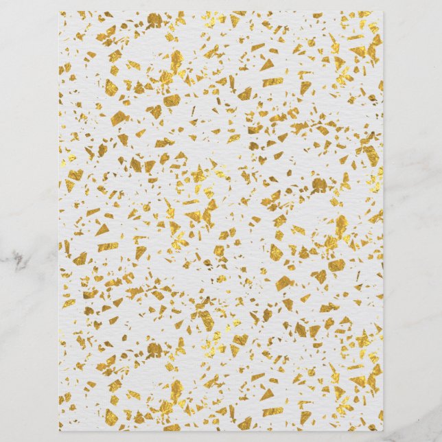 Gold Flecked Scrapbook Paper (Voorkant)