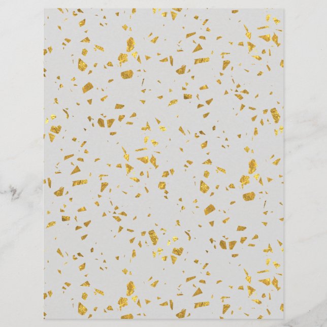 Gold Flecked Scrapbook Paper (Voorkant)
