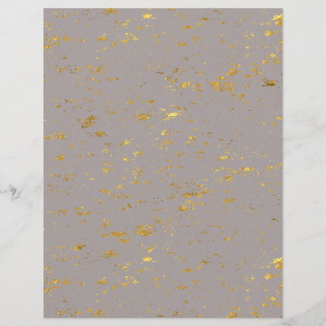 Gold Flecked Scrapbook Paper (Voorkant)