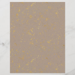 Gold Flecked Scrapbook Paper