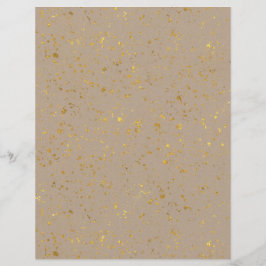 Gold Flecked Scrapbook Paper