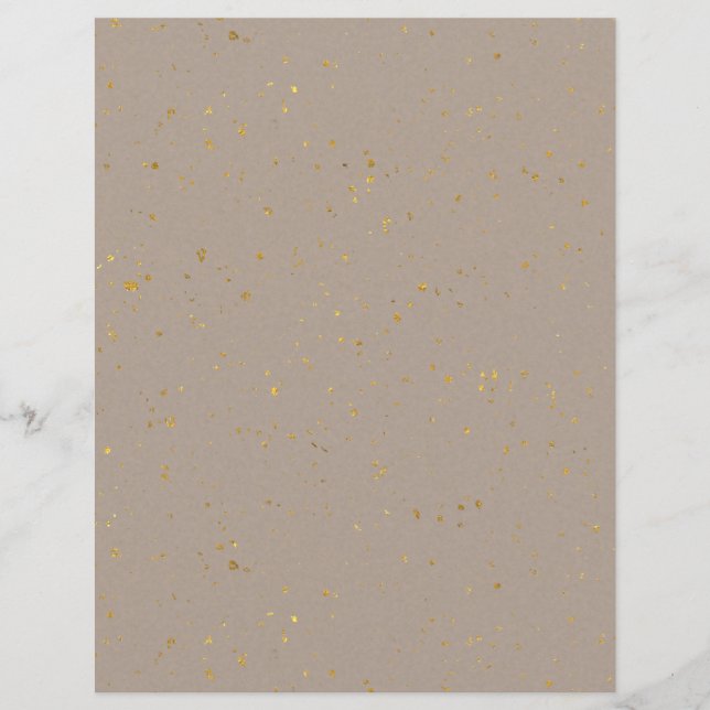 Gold Flecked Scrapbook Paper (Voorkant)