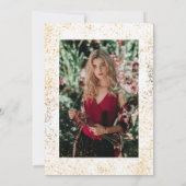 Gold Flecks Fotoverpleegschool | Med Afstuderen Kaart (Achterkant)