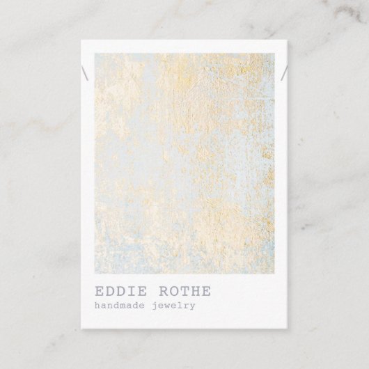 Gold Flecks Ketting Display Visitekaartje (Voorkant)