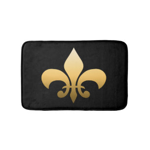 Gold Fleur de Lis Badmat