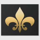 Gold Fleur de Lis Cadeaupapier (Vlak)