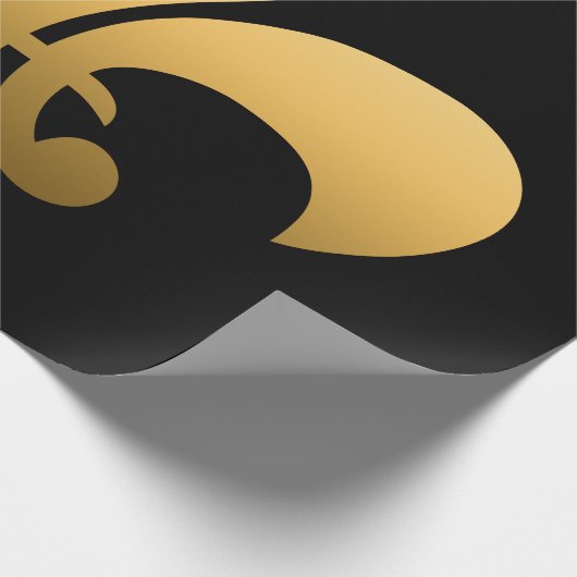 Gold Fleur de Lis Cadeaupapier (Hoek)