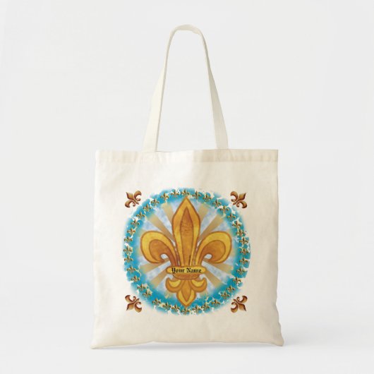 Gold Fleur De Lis-Canvas tas (Voorkant)