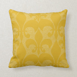Gold Fleur-de-Lis Design Pillow Kussen