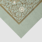 Gold  Fleur de Lis Filigree ontkoppeling Frans Tissuepapier (Detail)