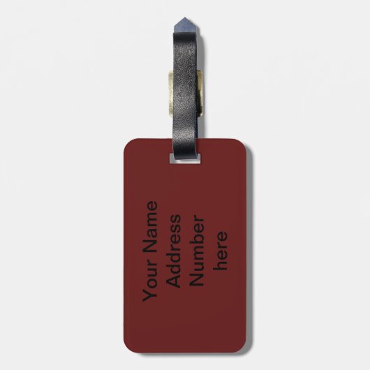 Gold Fleur-de-lis-gepersonaliseerd Bagagelabel (Achterkant verticaal)