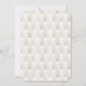 Gold Fleur-de-lis Great Gatsby 20s 50th Birthday Kaart (Achterkant)