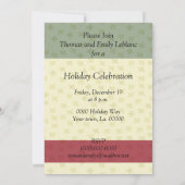 Gold Fleur de Lis - kerstboomfeest Kaart (Achterkant)