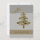 Gold Fleur de Lis - kerstboomfeest Kaart (Voorkant)