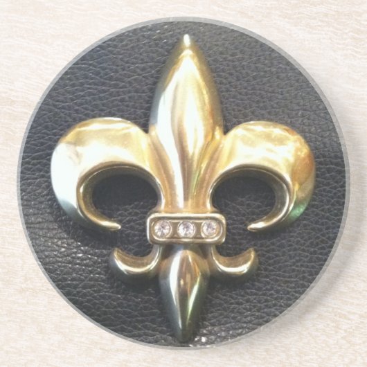 GOLD FLEUR DE LIS ONDERZETTER (Voorkant)