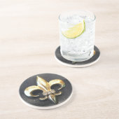 GOLD FLEUR DE LIS ONDERZETTER (Zijkant)