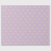 Gold Fleur-de-Lis op Dusky Lila Cadeaupapier (Vlak)
