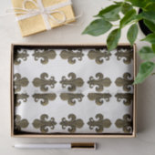 Gold Fleur de Lis Pattern Franse ontkoppeling Tissuepapier (Geschenk)