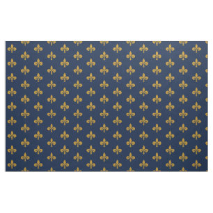 Gold Fleur de Lis Stof