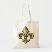 Gold Fleur de lis Tote Bag (Voorkant)