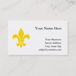 Gold Fleur de Lis Visitekaartje