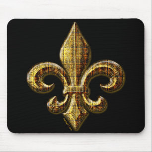 Gold Fleur Mousepad Muismat
