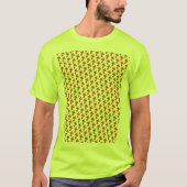 Gold Fleurs de Lis Pattern T-Shirt (Voorkant)