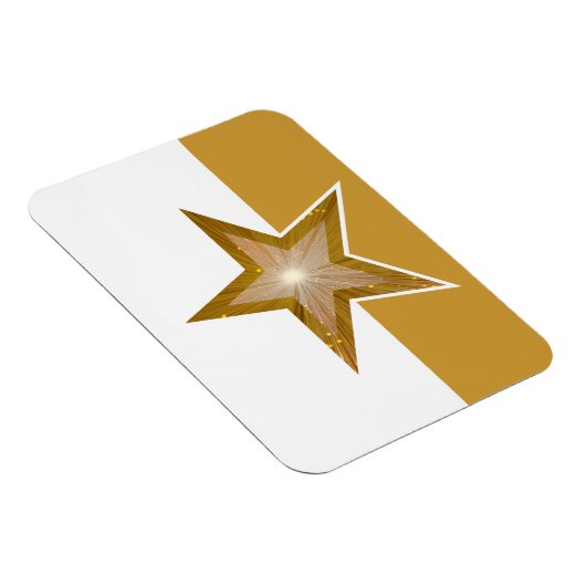 "Gold" Flexibele Star-magneet, wit goud Magneet (Rechterzijde)