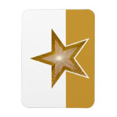 "Gold" Flexibele Star-magneet, wit goud Magneet (Verticaal)