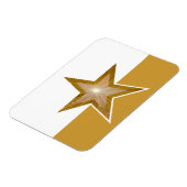 "Gold" Flexibele Star-magneet, wit goud Magneet (Linkerzijde)