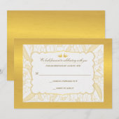 Gold Flora Bliss-reactiekaart Kaart (Voorkant / Achterkant)