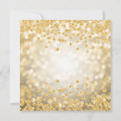 Gold Floral 60th Birthday Glam Lights (Achterkant)