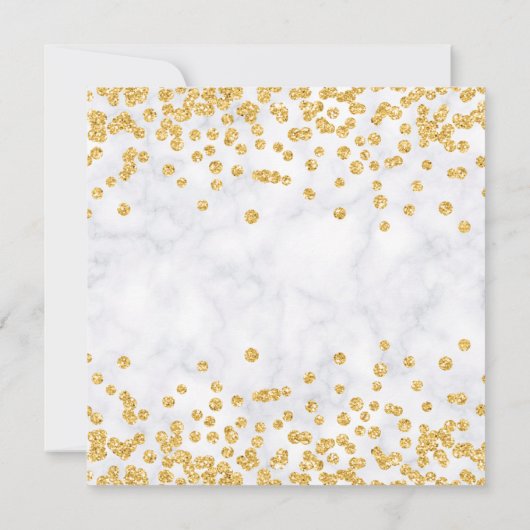 Gold Floral 60th Birthday Glam Marble (Achterkant)