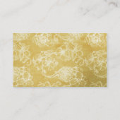 Gold Floral - Aangepast Advieskaart (Achterkant)
