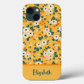 Gold Floral - Aangepast Case-Mate iPhone Case (Achterkant)