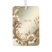 Gold Floral Air Freshener Luchtverfrisser (Achterkant)