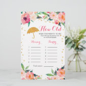 Gold Floral April laat zien hoe oud de ouders ware (Staand voorkant)